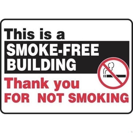 Accuform SMOKING CONTROL SIGN THIS IS A MSMK962VP MSMK962VP